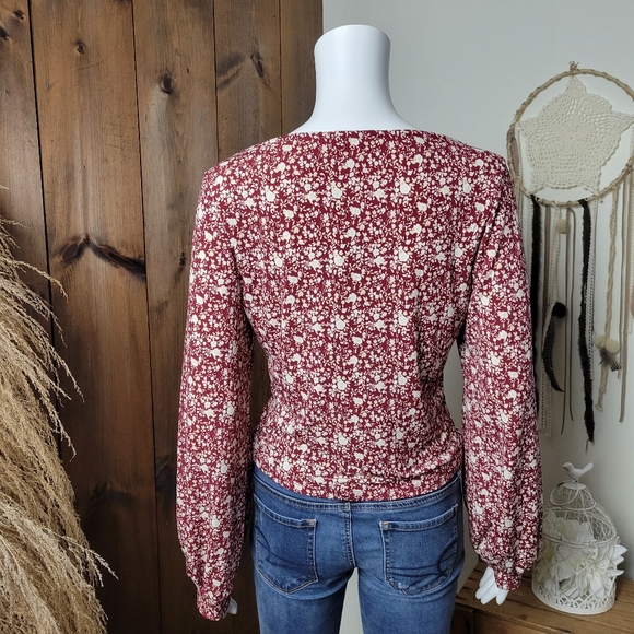 NWT Lush - Naomi Square Neck Crop Top - Picture 3 of 13